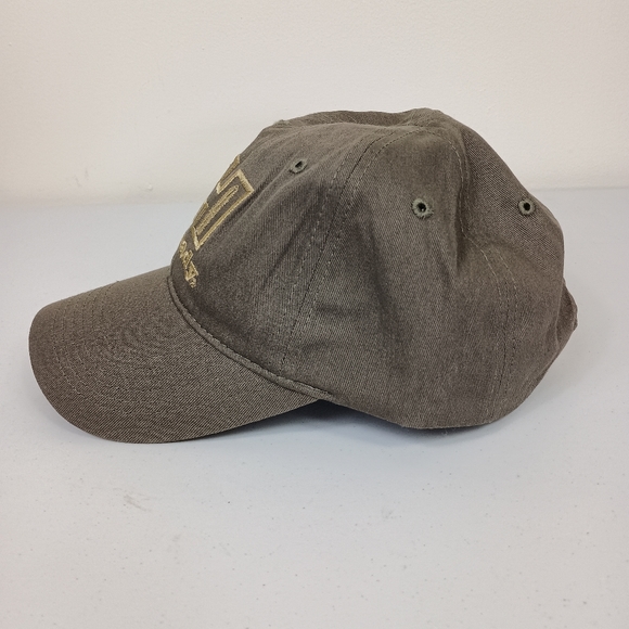 Hornady Cap Khaki Green OS Embroid Logo Hook Loop Closure Baseball Trucker Hat - Picture 3 of 11